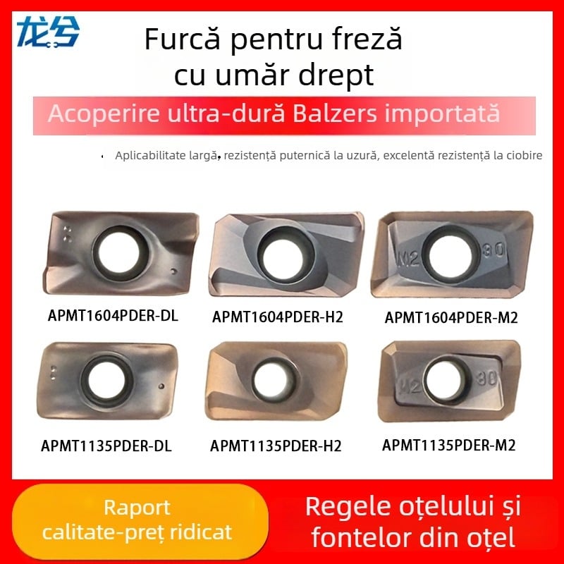 Dragon insert pentru frezare matrițe, freză cu umăr pătrat, APMT1604, APMT1135, RPMT1204