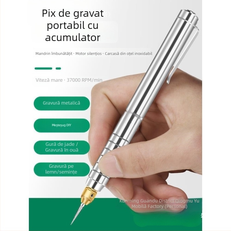 Peniță de gravură pentru plăcuțe și gravură pe metal/jad — alimentare pe baterii, DC 10-30V, Brand: Other, Domeniu de utilizare: gravură pe plăcuțe și metal/jad