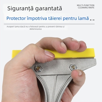 Spatulă pentru curățenie casnică: corp din aluminiu, model 22 lamă lungă din oțel inoxidabil, seria 22