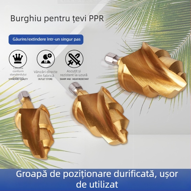 Set de burghie pentru țevi PPR și deschizător de găuri pentru țevi PVC – unelte de găurit, Yutai