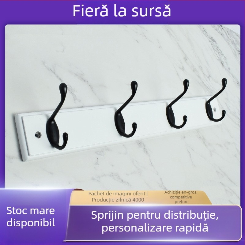 Cuier de perete pentru paltoane, din aliaj de zinc, placare electroplată, stil modern minimalist, greutate 1.5