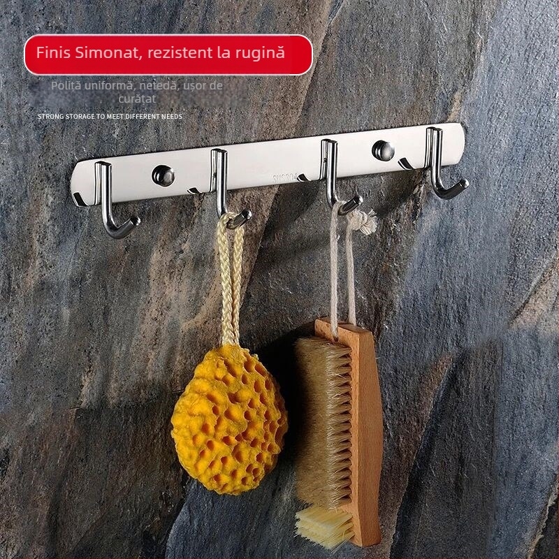 Set de cârlige pentru perete din oțel inoxidabil 304, finisaj lustruit, stil modern minimalist, greutate 15 kg, brand Yoda Mei