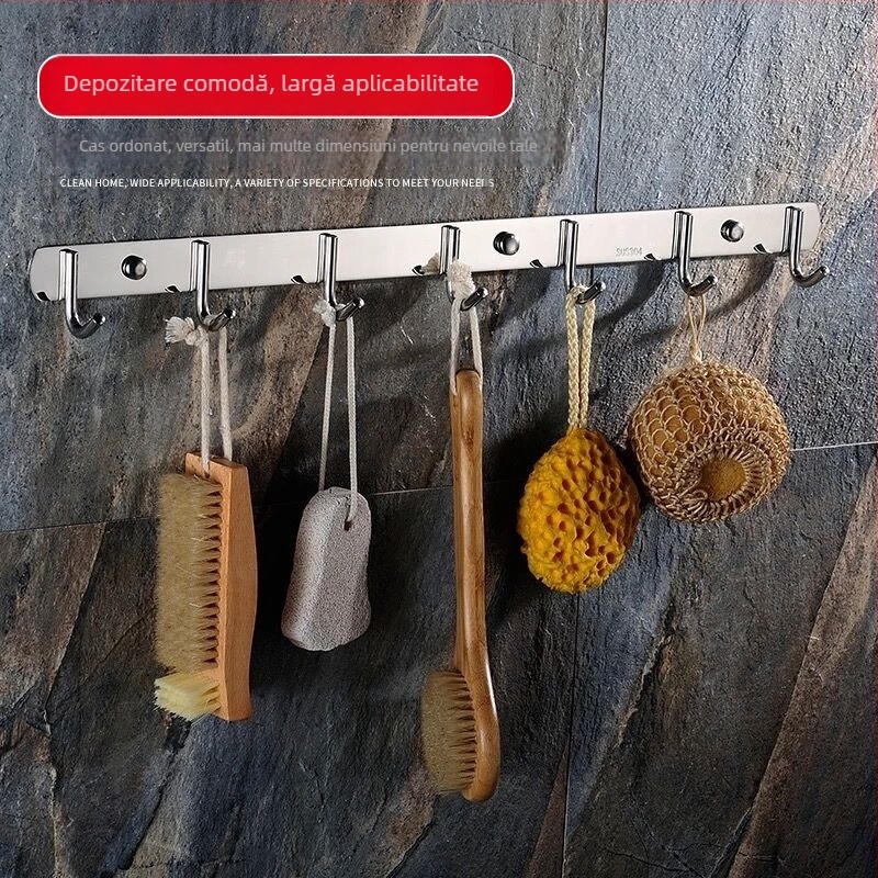 Set de cârlige pentru perete din oțel inoxidabil 304, finisaj lustruit, stil modern minimalist, greutate 15 kg, brand Yoda Mei