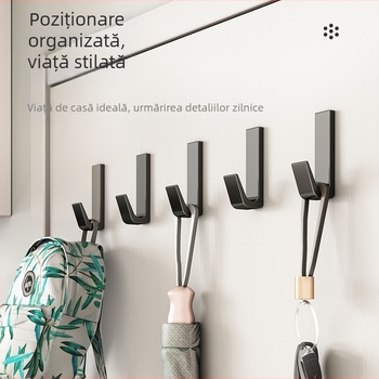 Cuier haine – aluminiu Space, Xibaijia, stil minimalist, finisare prin pulverizare