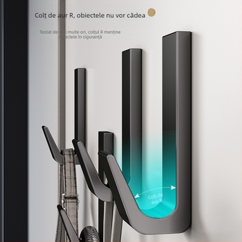 Cuier haine – aluminiu Space, Xibaijia, stil minimalist, finisare prin pulverizare