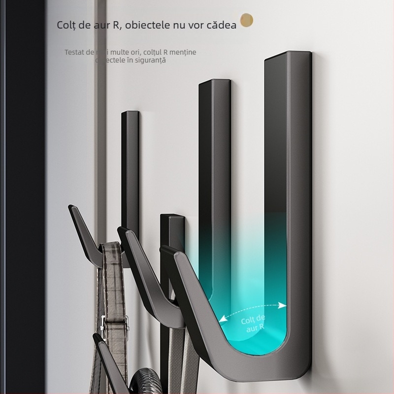Cuier haine – aluminiu Space, Xibaijia, stil minimalist, finisare prin pulverizare