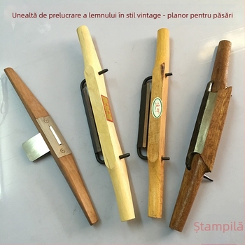 Planer din lemn palisandru pentru tâmplă, cu lamă de fier