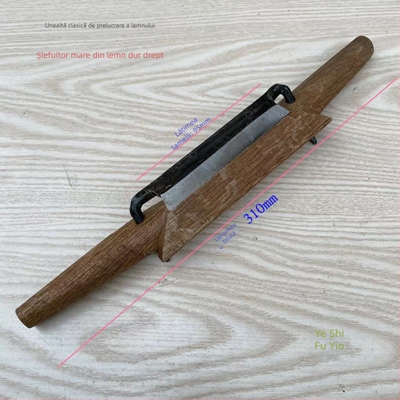 Planer din lemn palisandru pentru tâmplă, cu lamă de fier