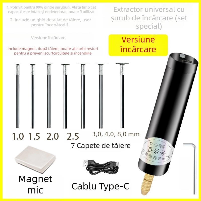 Freza electrică portabilă pentru gravură pe jad și lemn, set complet, puternică, reglare continuă a vitezei, alimentare la priză, 3.7V (3.7–5V)