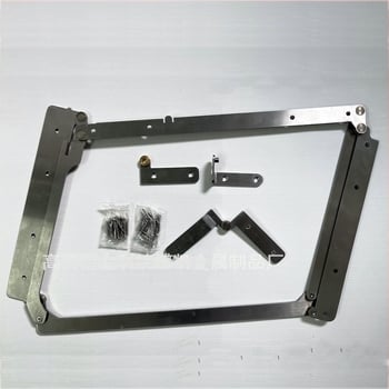 Balama pentru uși pliante fără șine, pentru dulapuri și uși din lemn, deschiderea la 180°, model BK-Z001, tip: balama de îndoire, material: oțel inoxidabil 304, finisaj: periat