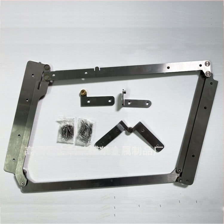 Balama pentru uși pliante fără șine, pentru dulapuri și uși din lemn, deschiderea la 180°, model BK-Z001, tip: balama de îndoire, material: oțel inoxidabil 304, finisaj: periat