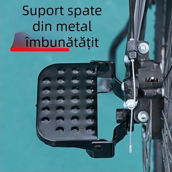 Pedal spate pentru bicicletă – pliat, mărit și mai lat, oțel mangan, universal pentru axa din spate obișnuită, brand Senowoiry/Ji Rui