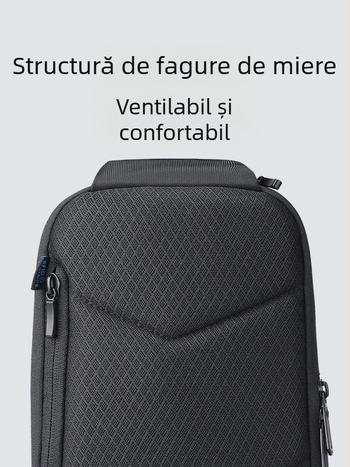 Geantă de piept pentru bărbați, ciclism și călătorii, stil business elite, material Oxford, interfață USB, Marco leden, căptușeală poliester