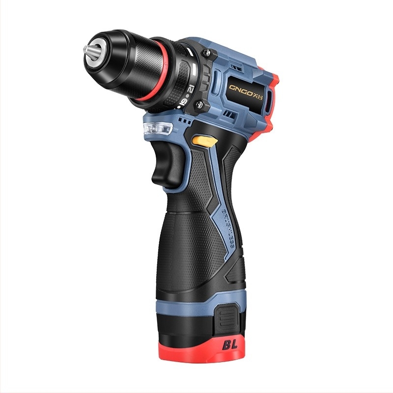 Bormașină cu acumulator Li-ion fără perii, 16.8V, mâner tip pistol, mandrină auto-blocantă, reglare continuă a vitezei