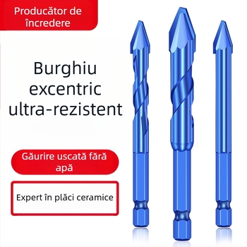 Matsuaki Burghiu triunghiular pentru plăci ceramice și beton – excentric, cap înclinat, magnetic, pentru plăci și ciment