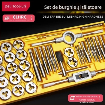 Effective Set metric de tap and die, unealtă manuală de filetare, cheie pentru tap