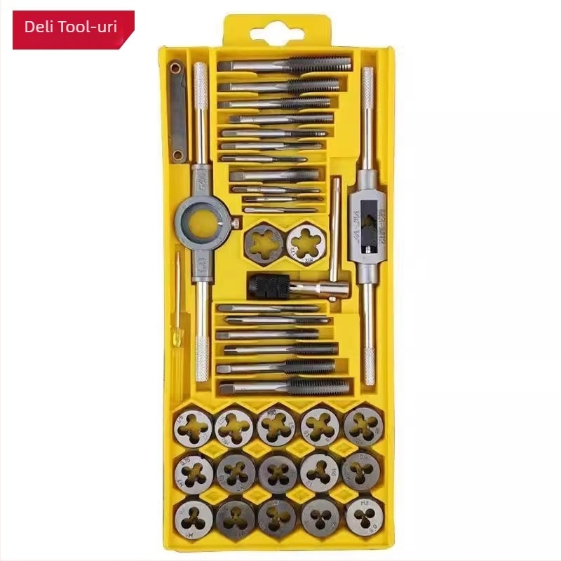 Effective Set metric de tap and die, unealtă manuală de filetare, cheie pentru tap