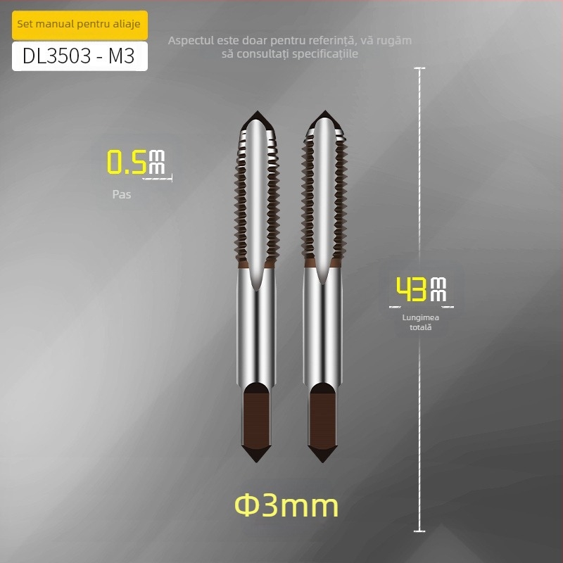 Effective Set metric de tap and die, unealtă manuală de filetare, cheie pentru tap