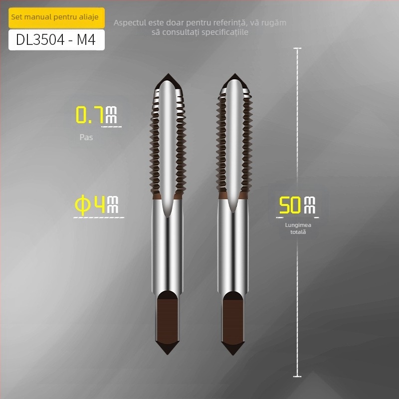 Effective Set metric de tap and die, unealtă manuală de filetare, cheie pentru tap