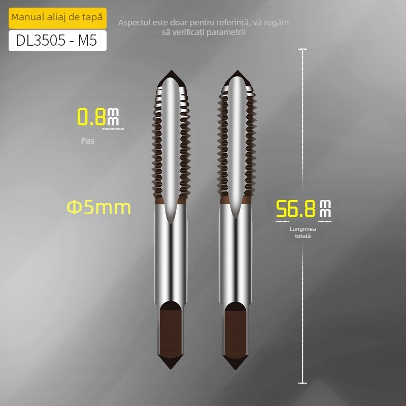 Effective Set metric de tap and die, unealtă manuală de filetare, cheie pentru tap