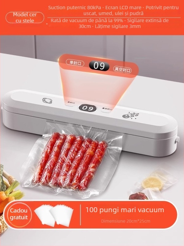 Mașină de sigilat cu vid Luyao pentru pungile de alimente — Luyao, uz casnic, ambalare în vid pentru prospețime