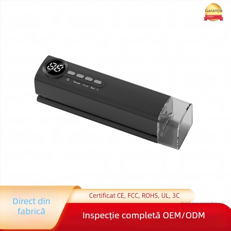 Mașină de vidat fără fir cu cutter, automată, capacitate de ambalare 500 ml, 90W, baterie litiu 7.4V, model SDW-01