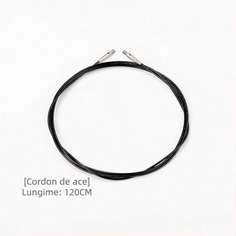 Ace circulare din lemn de abanos, lucrate manual, pentru tricotat pulovere, stil modern (Cod: 6511002741999)