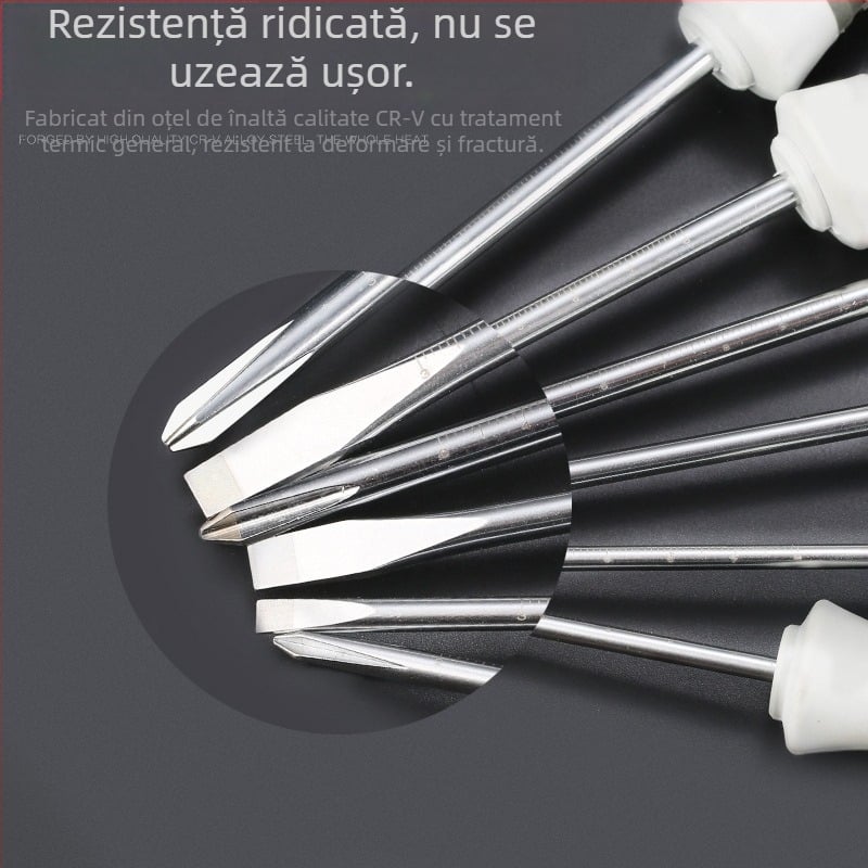 Set de șurubelnițe – Phillips și drept, magnetice, din oțel-carbon