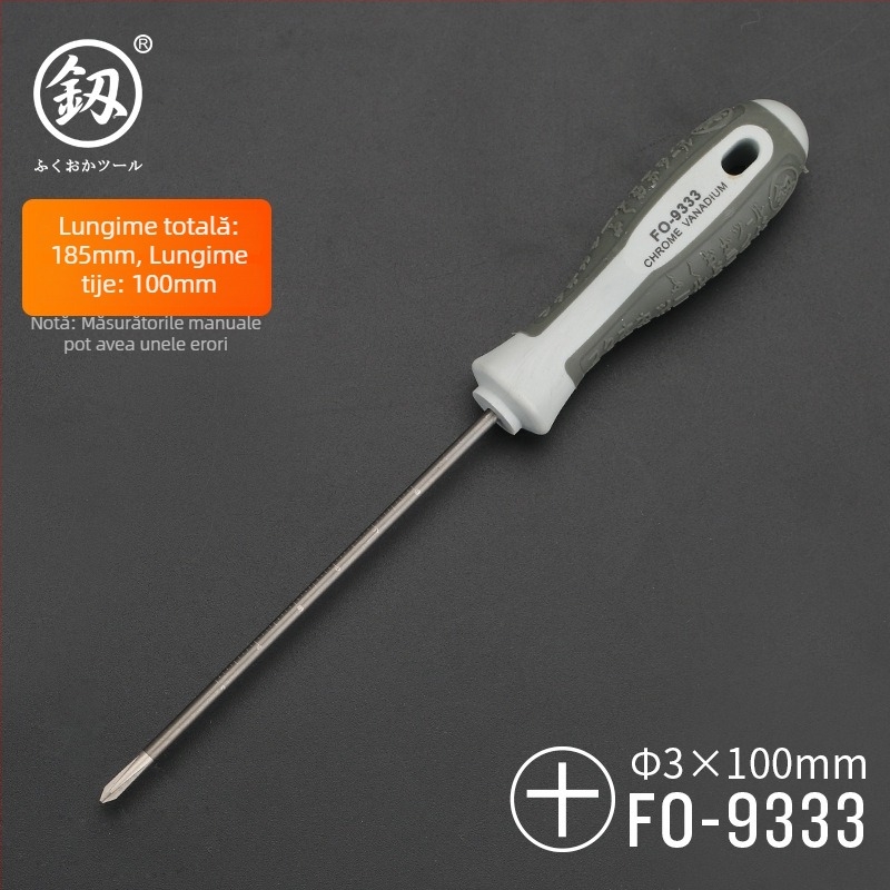 Set de șurubelnițe – Phillips și drept, magnetice, din oțel-carbon