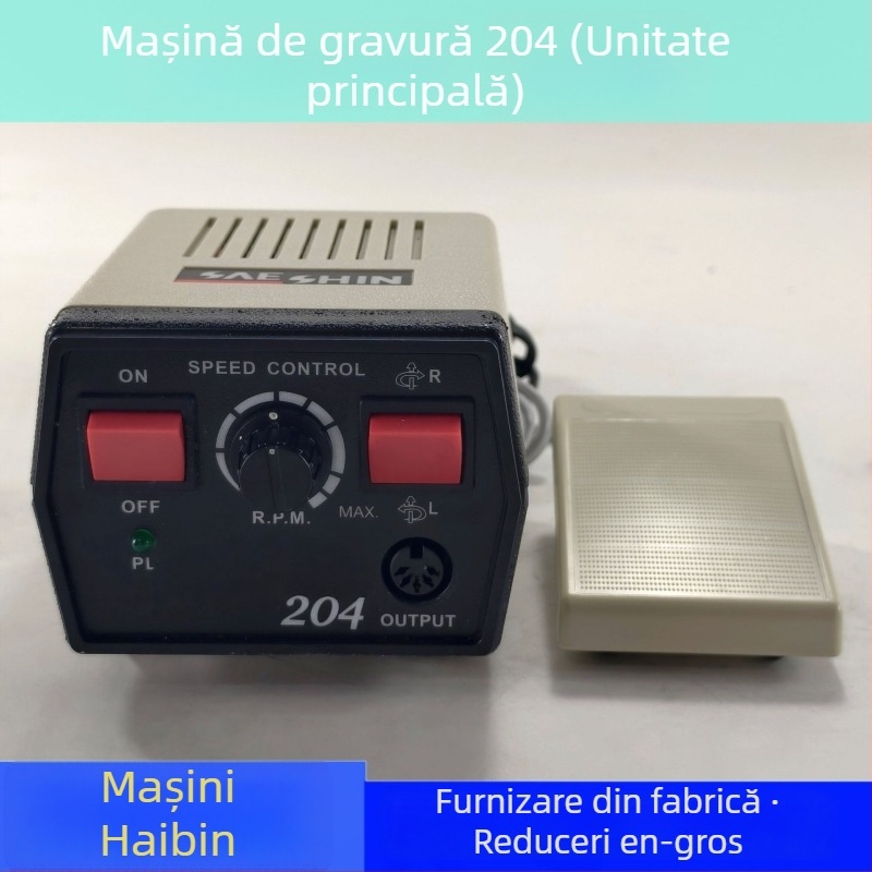Mașină de gravură și polizare pentru bijuterii, jad, chihlimar și lemn; alimentare la priză; tensiune: AC monofazic și DC până la 50V; potrivită pentru gravură, șlefuire și manichiură