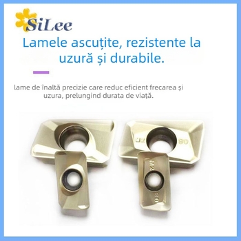 SiLee APMT1135 Inserție din carbură, acoperită, pentru frezare brută, clasă 1604