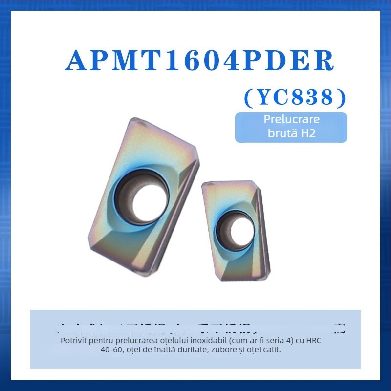 SiLee APMT1135 Inserție din carbură, acoperită, pentru frezare brută, clasă 1604