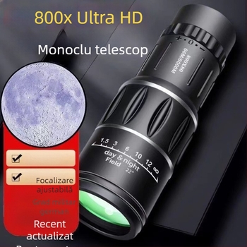 Telescop monocular cu mărire 5x, pupila de ieșire 20 mm, rezoluție 52, funcție Zoom.