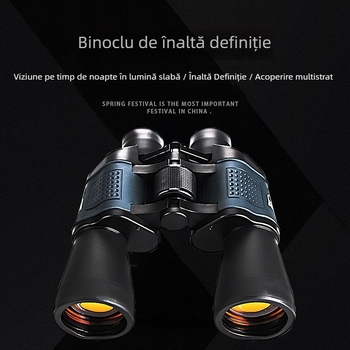Binoclu 60x60 cu coordonate, viziune nocturnă, mărire mare, optică cu acoperire roșie