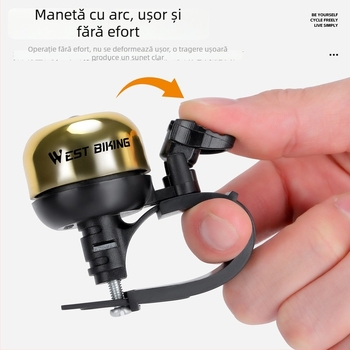 Clopoțel de bicicletă din cupru pentru bicicletă de munte - sunet puternic, model Yp0706067, brand West Rider