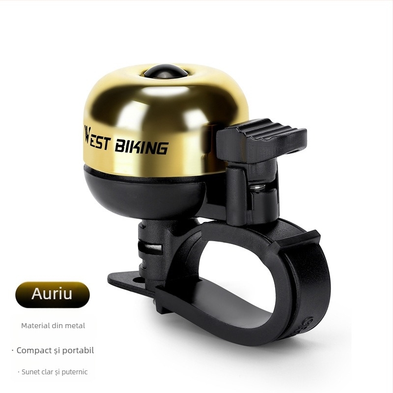 Clopoțel de bicicletă din cupru pentru bicicletă de munte - sunet puternic, model Yp0706067, brand West Rider