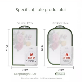 tocător de bucătărie, stil coreean, material PE, antibacterian, uz casnic