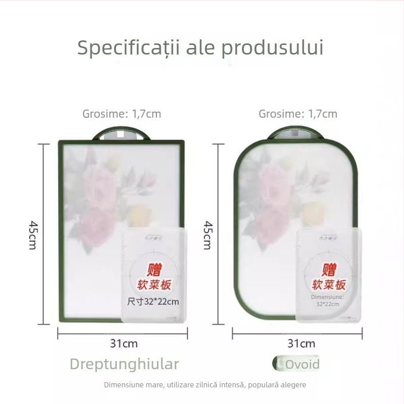 tocător de bucătărie, stil coreean, material PE, antibacterian, uz casnic