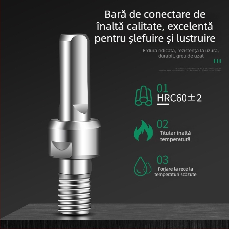 Kit de conversie a bormașinei în șlefuitor unghiular cu adaptor de mandrină, tijă de conectare și cap de tăiere (Warranty)