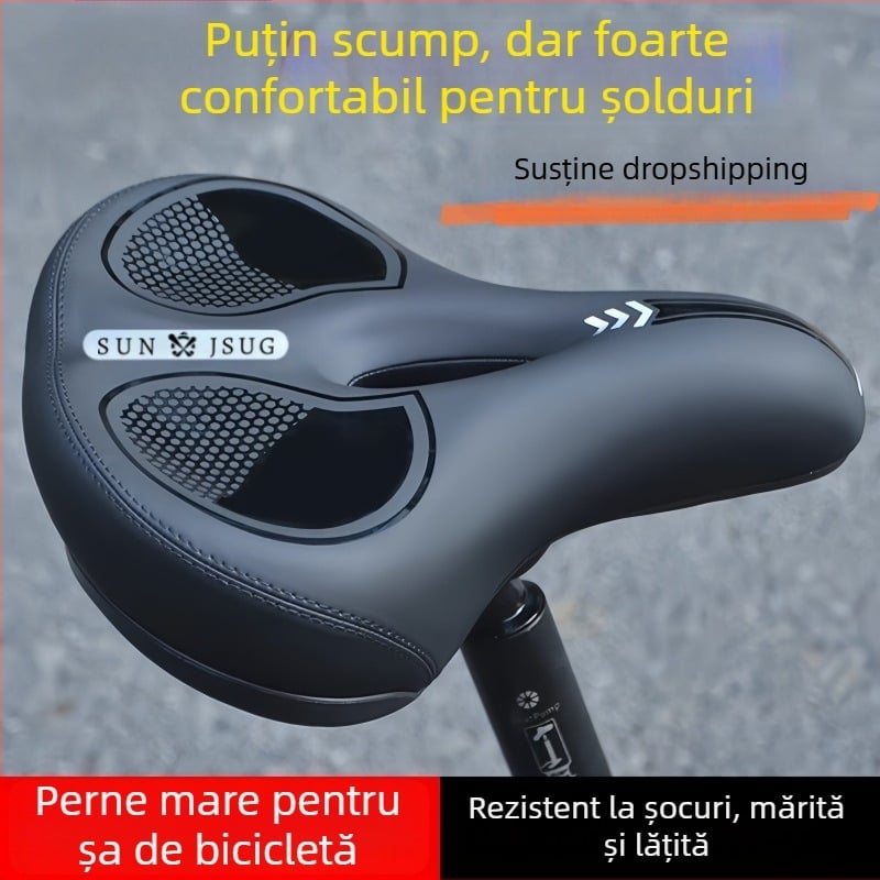 Șa pentru bicicletă Jingxing saddle-608, pernă frontală pentru șa, pentru biciclete de munte, piele cu elasticitate înaltă