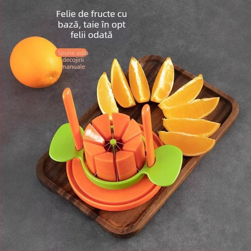 Cuțit multifuncțional pentru fructe din oțel inoxidabil; decojit portocale, eliminator de sâmburi pentru mere și feliator pentru pere