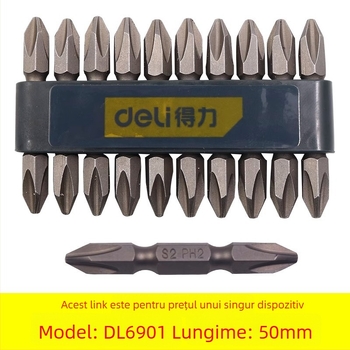 Bit Phillips pentru șurubelniță pneumatică/electrică, cu magnet — cap încrucișat, material: santal mov, marcă: Other