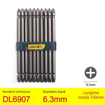 Bit Phillips pentru șurubelniță pneumatică/electrică, cu magnet — cap încrucișat, material: santal mov, marcă: Other