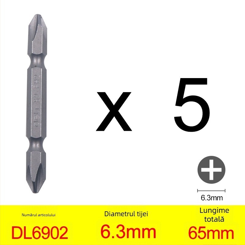 Bit Phillips pentru șurubelniță pneumatică/electrică, cu magnet — cap încrucișat, material: santal mov, marcă: Other