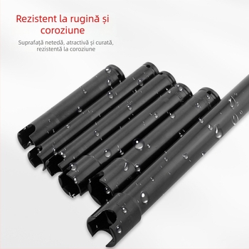 Soclu pentru șurubelniță electrică, deschidere deschisă, prelungită și îngroșată, pentru tâmplărie și schele — Ming Kite oțel crom-vanadiu, finisaj negru, 277 g