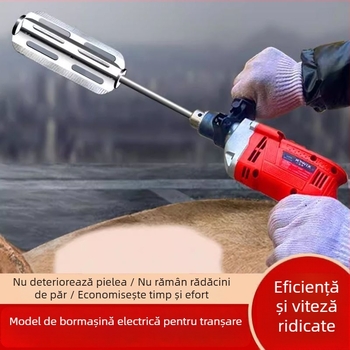 Cuțit electric dehairing, alimentat cu baterie litiu, lamă din oțel inoxidabil, carcasă din PP, pentru porci, bovine și oi, prelucrare carne
