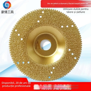 Disc diamant pentru flex – disc arc brazed sudat pentru șlefuire și tăiere marmură, granit, plăci, piatră și sticlă – Pride Tools