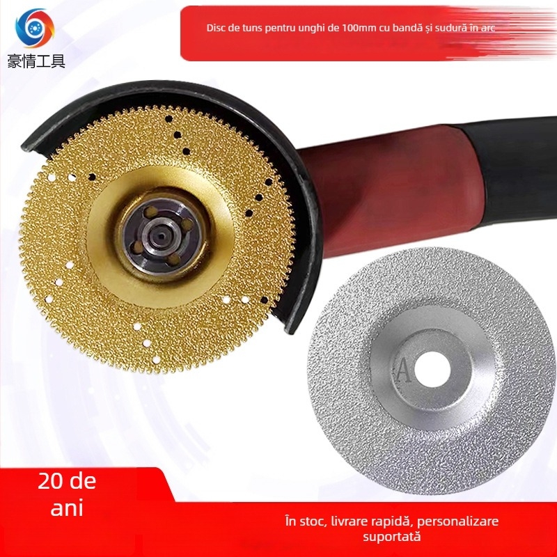 Disc diamant pentru flex – disc arc brazed sudat pentru șlefuire și tăiere marmură, granit, plăci, piatră și sticlă – Pride Tools