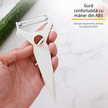 Curățător de legume automat, trei în unu, cu lamă din oțel inoxidabil 420J2 și mâner ABS