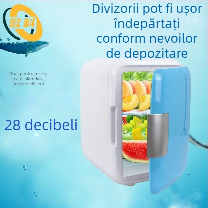 Frigider auto 4L, dual pentru mașină și casă, răcire/încălzire, 12V, 220W, corp ABS, interval de temperatură 1–12°C